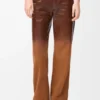 Pantalones de piel de cordero en gamuza Pantalones de piel de cordero en gamuza
