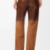 Pantalones de piel de cordero en gamuza Pantalones de piel de cordero en gamuza