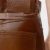 Pantalones de piel de cordero en gamuza Pantalones de piel de cordero en gamuza