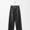 Pantalones de piel de cordero napa Pantalones de piel de cordero napa