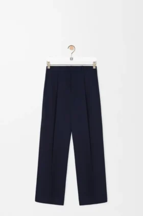 Pantalones de pierna ancha de algodón