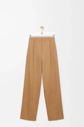 Pantalones de pierna ancha de algodón