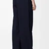 Pantalones de pierna ancha de algodón