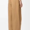 Pantalones de pierna ancha de algodón