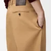 Pantalones de pierna ancha de algodón