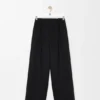 Pantalones de pierna ancha de lana Pantalones de pierna ancha de lana