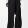 Pantalones de pierna ancha de lana Pantalones de pierna ancha de lana