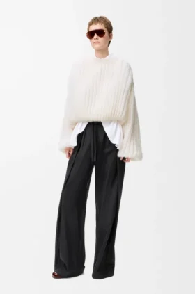 Pantalones de pijama de seda y algodón