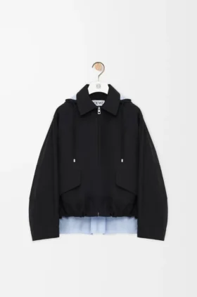 Parka con capucha de algodón