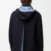 Parka con capucha de algodón y seda Parka con capucha de algodón y seda