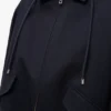 Parka con capucha de algodón y seda Parka con capucha de algodón y seda