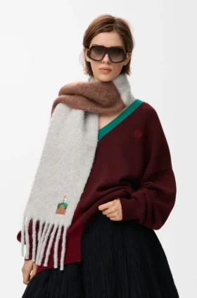 Pañuelo de mezcla de alpaca y lana