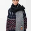 Pañuelo de mezcla de alpaca y lana Pañuelo de mezcla de alpaca y lana
