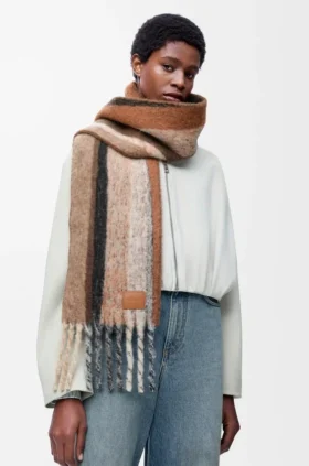 Pañuelo de mezcla de alpaca y lana