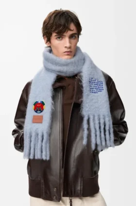 Pañuelo de mezcla de mohair y lana