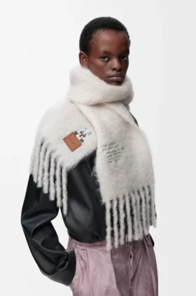 Pañuelo de mezcla de mohair y lana