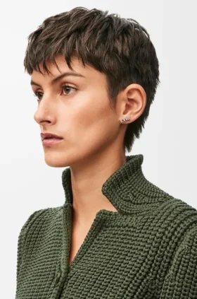 Pendiente individual loewe Graphic en plata esterlina