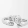 Pendientes de aro mini «Pebble» de Anagram en plata esterlina Pendientes de aro mini «Pebble» de Anagram en plata esterlina