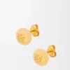 Pendientes de botón Anagram Pebble en plata esterlina Pendientes de botón Anagram Pebble en plata esterlina