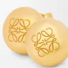 Pendientes de botón Anagram Pebble en plata esterlina Pendientes de botón Anagram Pebble en plata esterlina