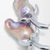 Pendientes Strawberry en plata de ley y perla Pendientes Strawberry en plata de ley y perla