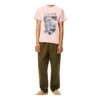 Polo de algodón estampado loewe Ken Heyman de manga corta para hombre, color rosa, H6109980Pc-7080