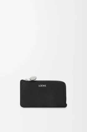 Portamonedas «Pebble» en piel de becerro con textura «Pebble»