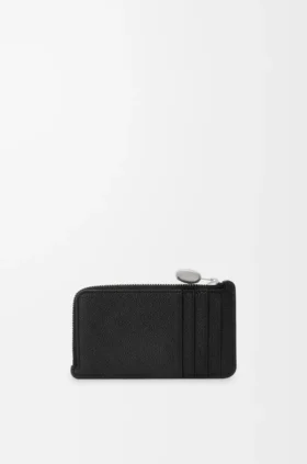 Portamonedas «Pebble» en piel de becerro con textura «Pebble»