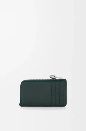 Portamonedas «Pebble» en piel de becerro con textura «Pebble»