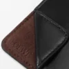 Portamonedas Switch en piel de becerro granulada flexible y gamuza
