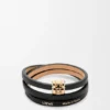 Pulsera Anagram Bombé Twist de piel de becerro Pulsera Anagram Bombé Twist de piel de becerro