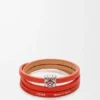 Pulsera Anagram Bombé Twist de piel de becerro Pulsera Anagram Bombé Twist de piel de becerro