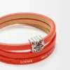 Pulsera Anagram Bombé Twist de piel de becerro Pulsera Anagram Bombé Twist de piel de becerro