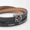 Pulsera Anagram Bombé Twist de piel de becerro Pulsera Anagram Bombé Twist de piel de becerro