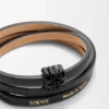 Pulsera Anagram Bombé Twist de piel de becerro Pulsera Anagram Bombé Twist de piel de becerro