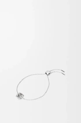 Pulsera Bombé Anagram de plata esterlina