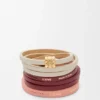 Pulsera doble «Twist» de piel de becerro Pulsera doble «Twist» de piel de becerro