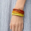 Pulsera doble «Twist» de piel de becerro Pulsera doble «Twist» de piel de becerro