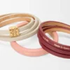 Pulsera doble «Twist» de piel de becerro Pulsera doble «Twist» de piel de becerro