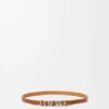 Pulsera loewe de doble vuelta en piel de becerro Pulsera loewe de doble vuelta en piel de becerro
