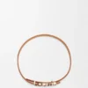 Pulsera loewe de doble vuelta en piel de becerro Pulsera loewe de doble vuelta en piel de becerro