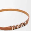 Pulsera loewe de doble vuelta en piel de becerro Pulsera loewe de doble vuelta en piel de becerro