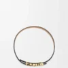 Pulsera loewe de doble vuelta en piel de becerro Pulsera loewe de doble vuelta en piel de becerro