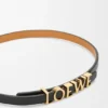 Pulsera loewe de doble vuelta en piel de becerro Pulsera loewe de doble vuelta en piel de becerro