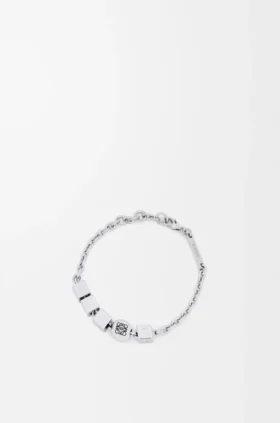 Pulsera «Pebble Cube» en plata de ley