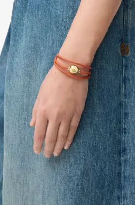 Pulsera «Pebble» de piel de becerro