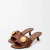 Sandalia «Pebble» en piel de becerro suave Sandalia «Pebble» en piel de becerro suave