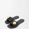 Sandalia «Pebble» en piel de becerro suave Sandalia «Pebble» en piel de becerro suave