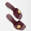 Sandalia «Pebble» en piel de becerro suave Sandalia «Pebble» en piel de becerro suave
