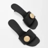Sandalia «Pebble» en piel de becerro suave Sandalia «Pebble» en piel de becerro suave